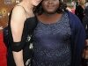 Actresses Sandra Bullock (L) and Gabourey Sidibe arrive at the 41st NAACP